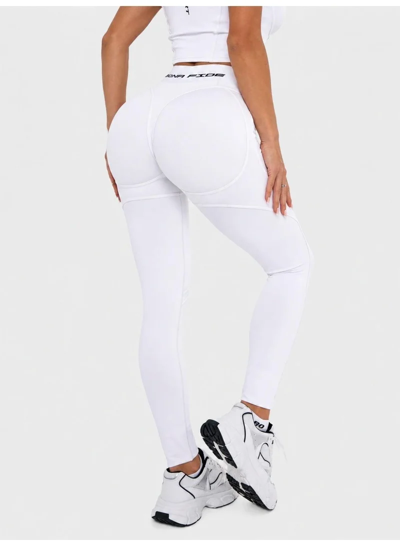 Bona Fide Extra Push-up Juicy White Extra Juicy High Waist Gym Leggings for Women for Women | Best Price UAE