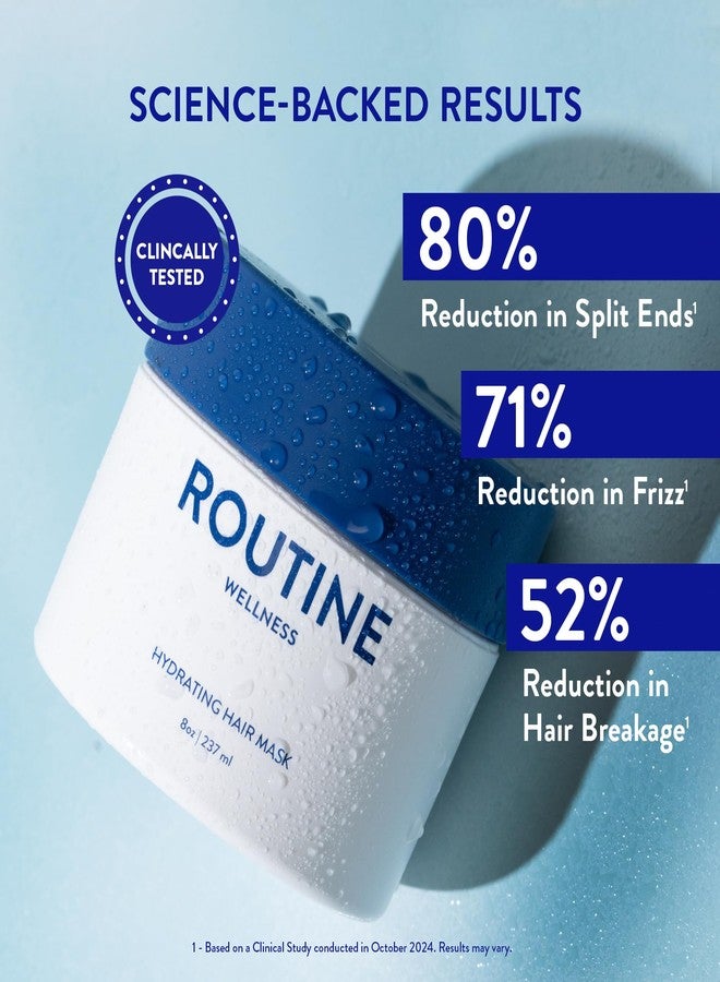 Routine Wellness Hydrating & Conditioning Hair Mask, 8oz, Gardenia - Image 2