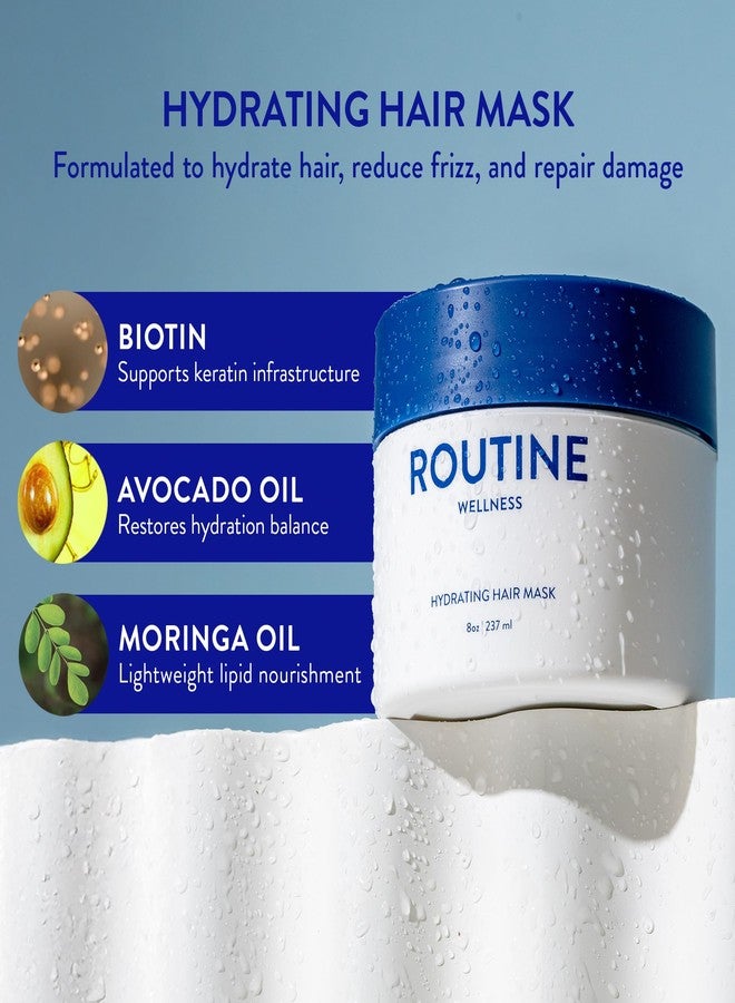 Routine Wellness Hydrating & Conditioning Hair Mask, 8oz, Gardenia - Image 5