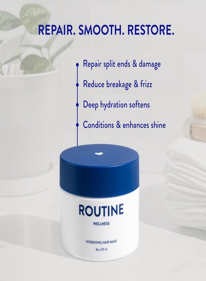 Routine Wellness Hydrating & Conditioning Hair Mask, 8oz, Gardenia - Image 4