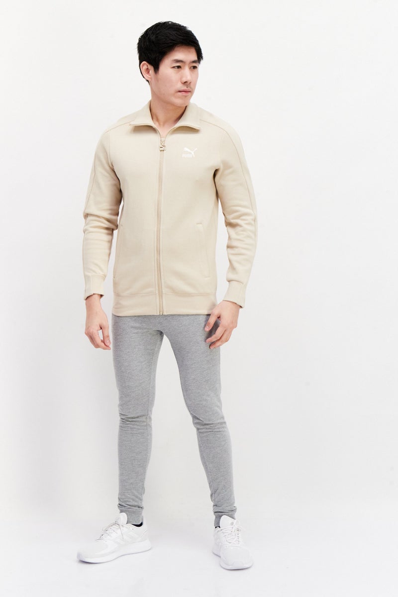 PUMA Men Sportswear Fit Embroidered Logo Training Jacket, Beige - Image 2