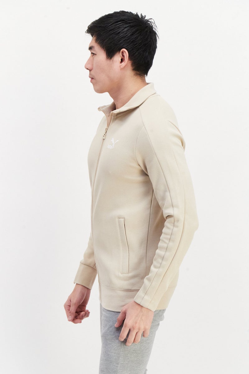 PUMA Men Sportswear Fit Embroidered Logo Training Jacket, Beige - Image 3
