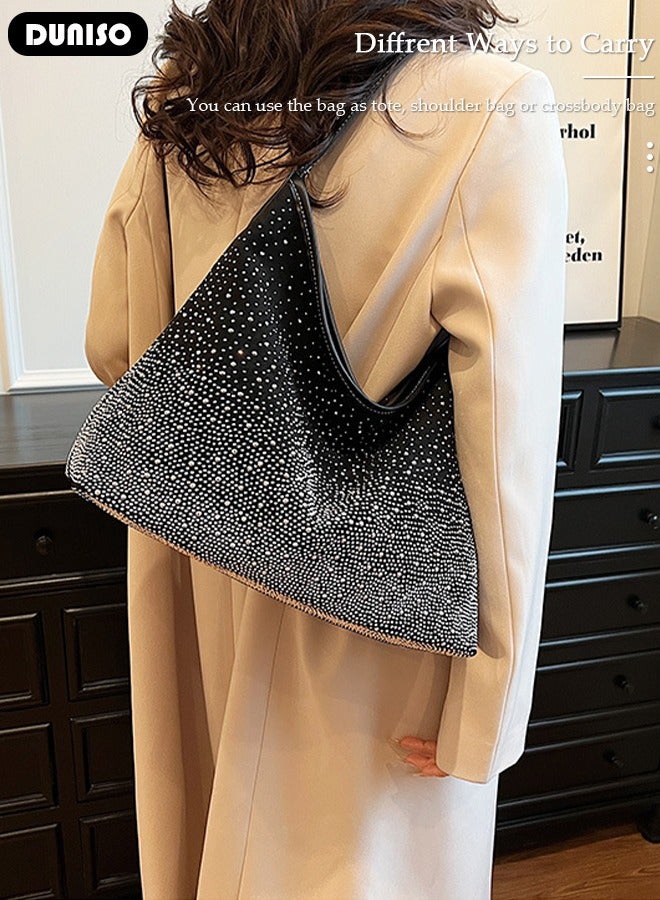 DUNISO Women's Shoulder Tote Bag Handbag For Women Large Capacity Bucket Crossbody Bag Fashionable Travel Messenger Bag Shoulder Bag For Ladies Girls College Students - Image 3