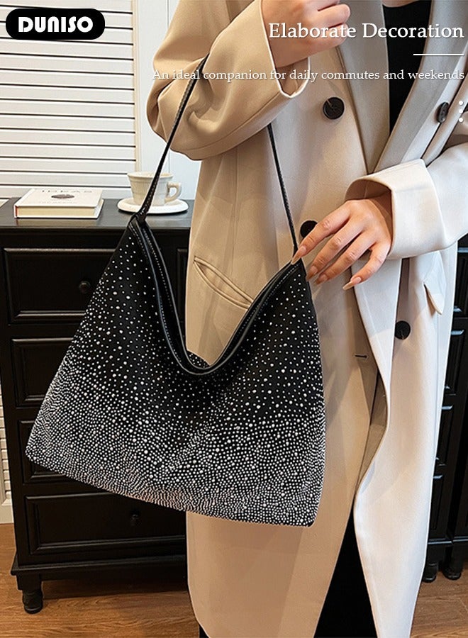 DUNISO Women's Shoulder Tote Bag Handbag For Women Large Capacity Bucket Crossbody Bag Fashionable Travel Messenger Bag Shoulder Bag For Ladies Girls College Students - Image 5