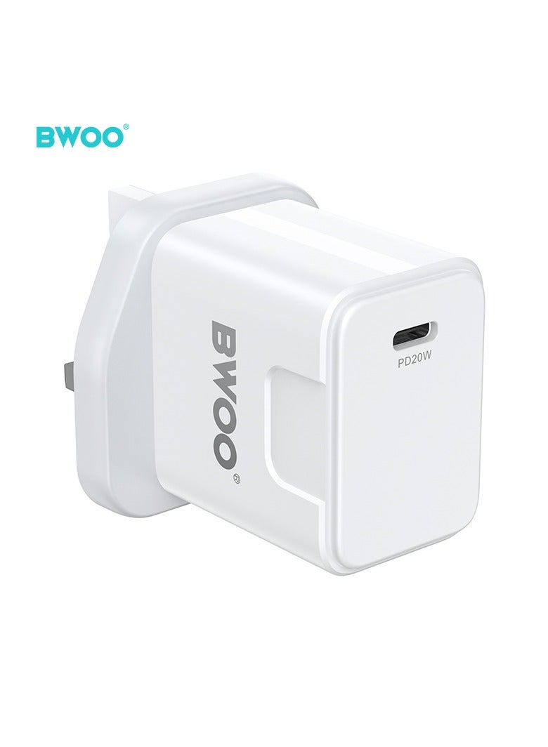 BWOO Pd 20W Fast Charging Uk Wall Charger - Image 2