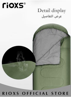 RIOXS Outdoor Camping Envelope Sleeping Bag Thickened Camping Sleeping Bag for Backpacking Hiking Nature Hiking Camping Mountaineering  - Image 2