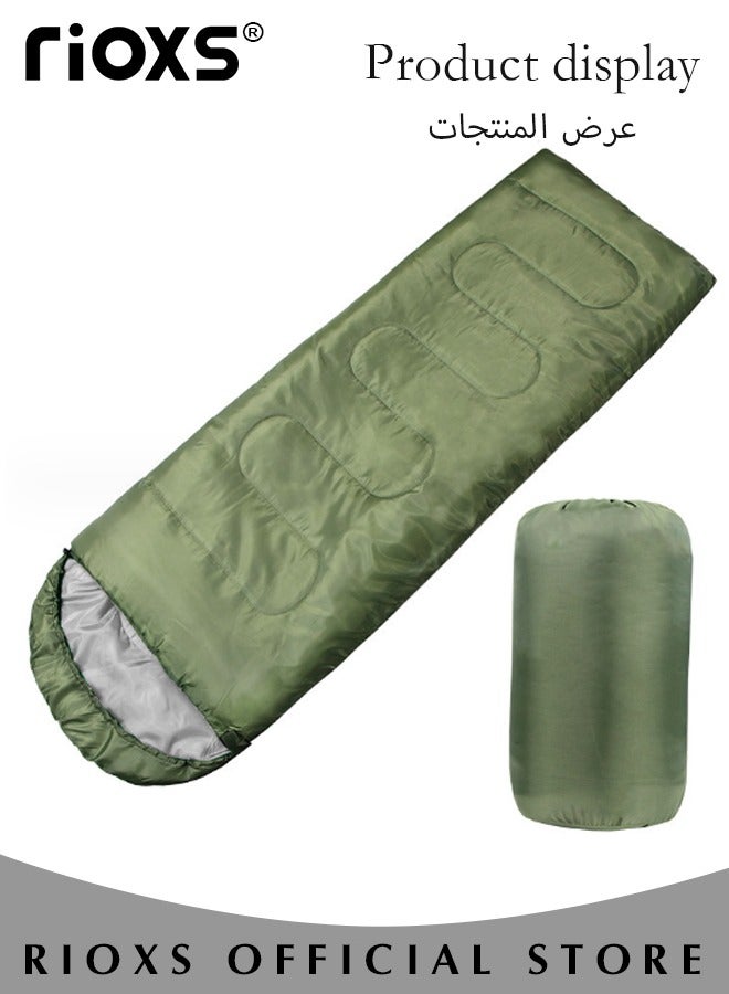 RIOXS Outdoor Camping Envelope Sleeping Bag Thickened Camping Sleeping Bag for Backpacking Hiking Nature Hiking Camping Mountaineering  - Image 5