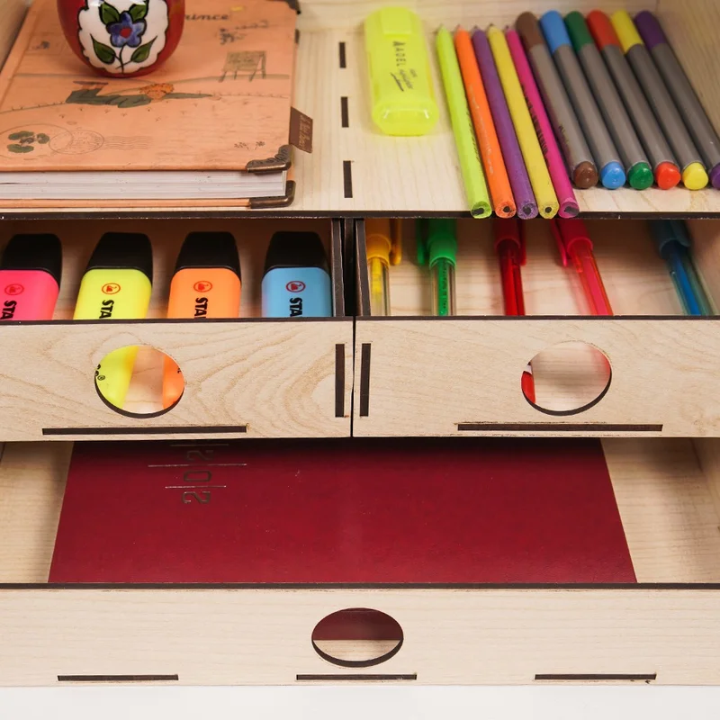 Notpa Desktop Organizer with Drawers Document Shelf File Organizer Akça-Org7