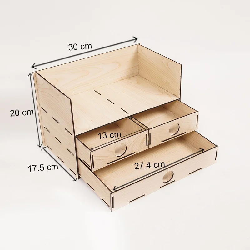 Notpa Desktop Organizer with Drawers Document Shelf File Organizer Akça-Org7
