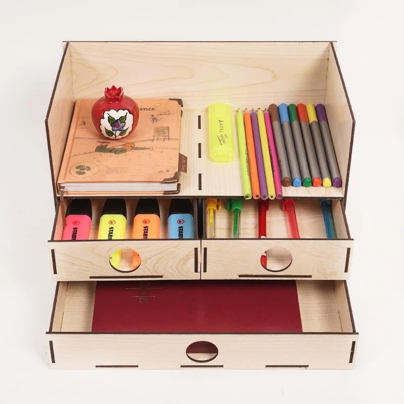 Notpa Desktop Organizer with Drawers Document Shelf File Organizer Akça-Org7
