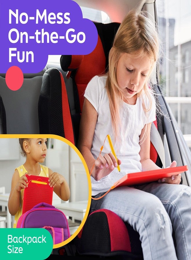 AYNAT FUN Magnetic Drawing Board for Kids & Toddlers with Beads and Magnet Stylus Pen - Magnetic Tablet Toy for Airplane & Car Ride Activities for Kids - Image 3