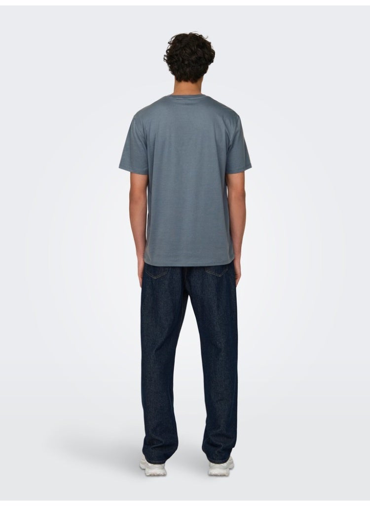 Only & Sons Men's Organic Cotton T-Shirt - Image 4