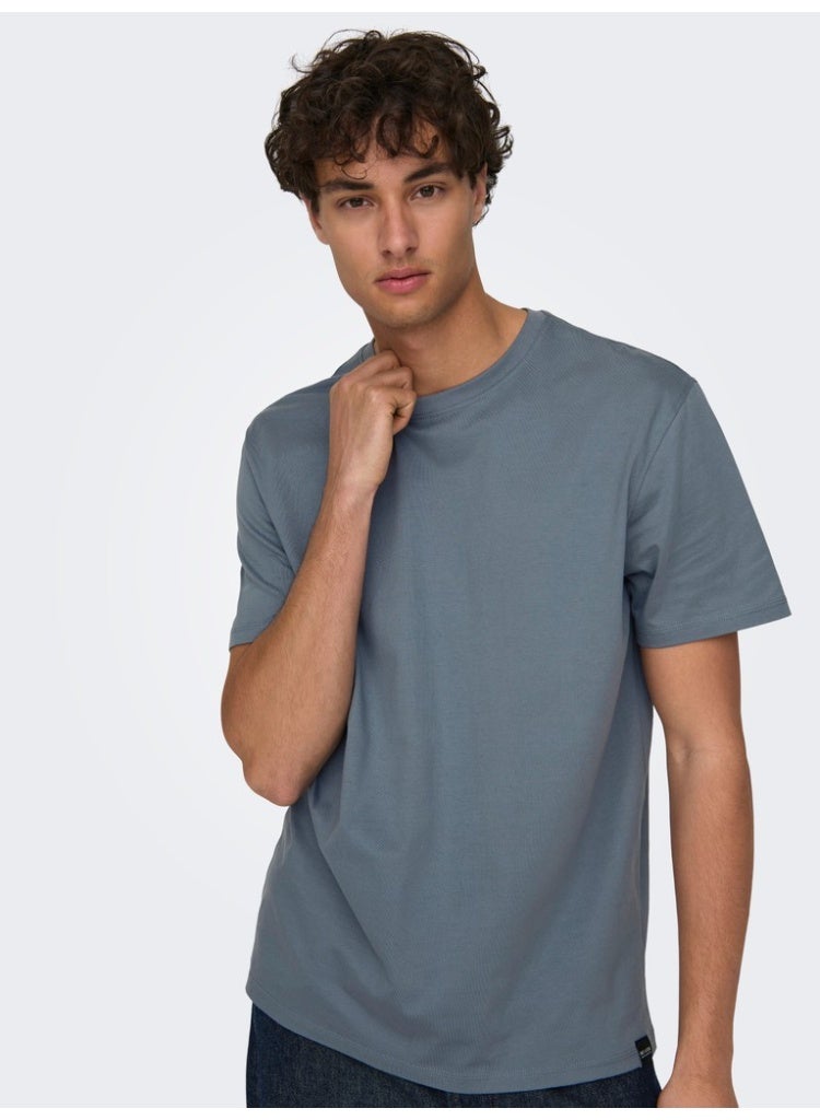 Only & Sons Men's Organic Cotton T-Shirt - Image 2