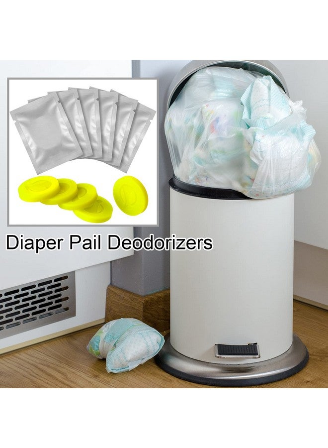 Leelosp 12 Pieces Diaper Pail Deodorizers Baby Diaper Deodorizing Disc Diaper Bucket Air Freshener Keep Diaper Pails Smelling Fresh, Yellow  - Image 4