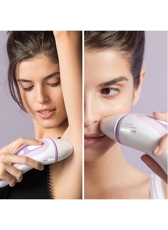 BRAUN IPL Silk-expert PL 3111, hair removal system for use on body and face, 300,000 flashes with 3 extras : Precision head, Venus razor and premium bag White/Lilac - Image 4