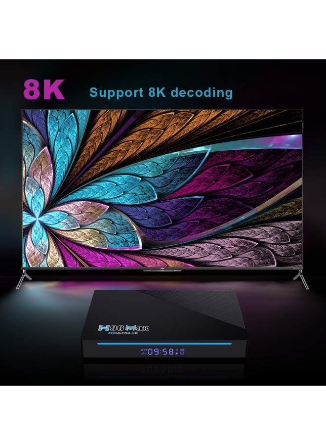 Barakah Android 11.0 8GB RAM 64 ROM H96 Max RK3566 Quad-Core 64-Bit ARM Cortex-A53 with 2.4G/5G Dual WiFi 1000m Ethernet Support H.265/3D/8K Ultra HD/BT 4.0 - Image 2