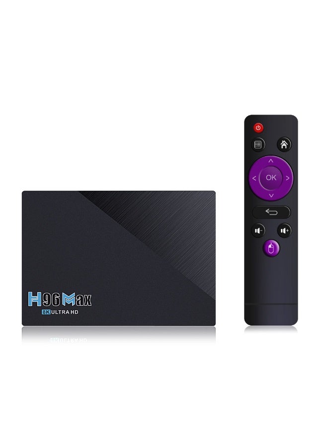 Barakah Android 11.0 8GB RAM 64 ROM H96 Max RK3566 Quad-Core 64-Bit ARM Cortex-A53 with 2.4G/5G Dual WiFi 1000m Ethernet Support H.265/3D/8K Ultra HD/BT 4.0 - Image 1
