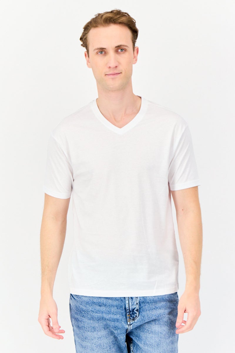 English Laundry Men 2 Pack V Neck Short Sleeves Solid T-Shirts, Multicolor - Image 5