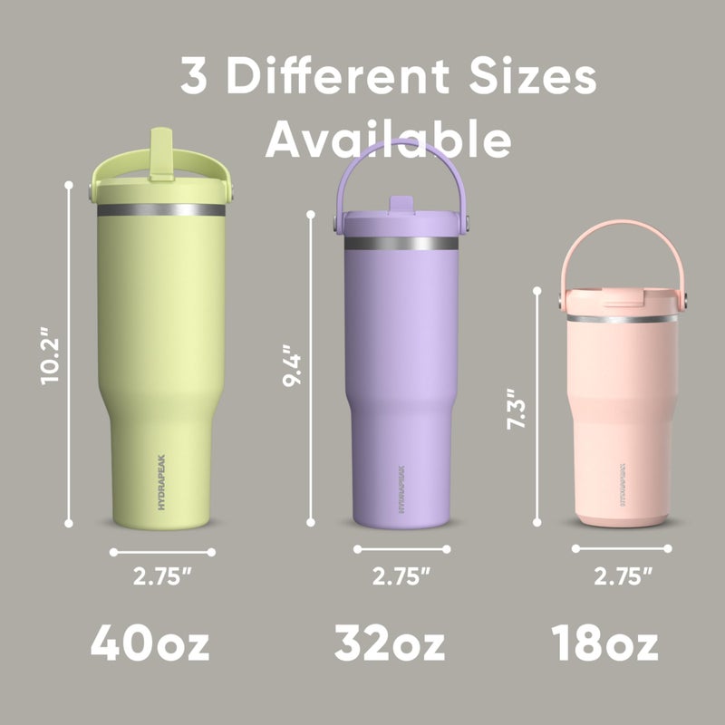 Hydrapeak Nomad 32 oz Tumbler with Handle and Straw Lid, Leakproof, Double Insulated, 32oz Cup Stainless Steel (Ivory) - Image 5