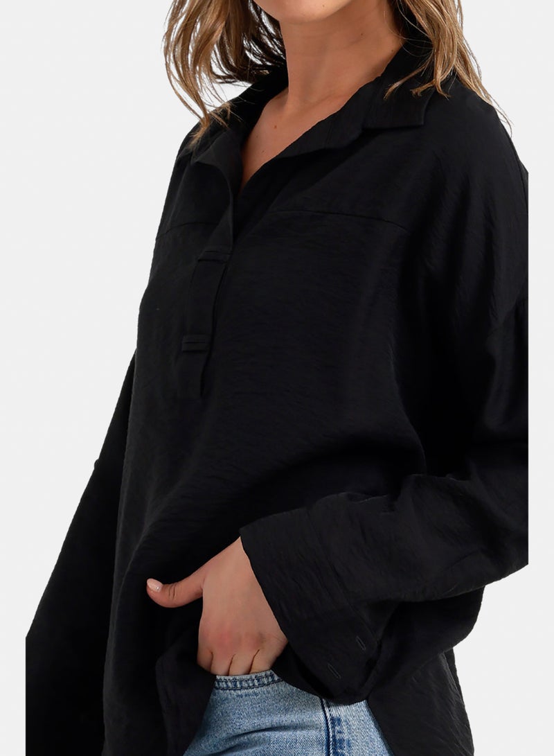 Carina Relaxed High-Low Blouse - Image 5