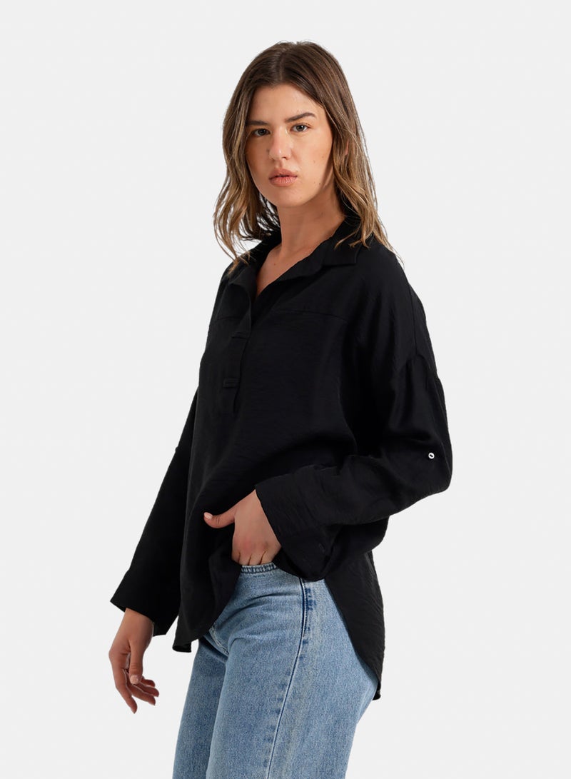 Carina Relaxed High-Low Blouse - Image 3