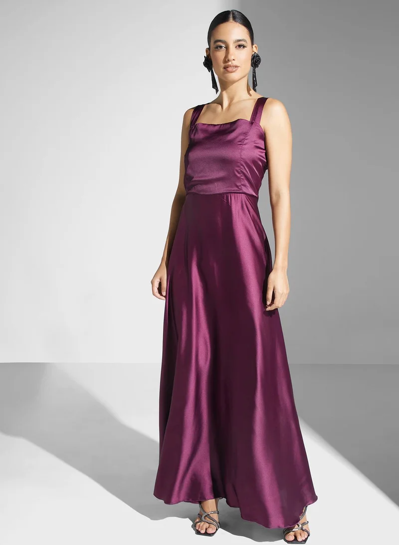 hayas closet Shimmering Overlay Dress