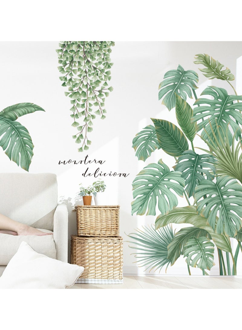 Tropical Plants Pastoral Small Fresh Door Decorative Sticker Wall Sticker - Image 2