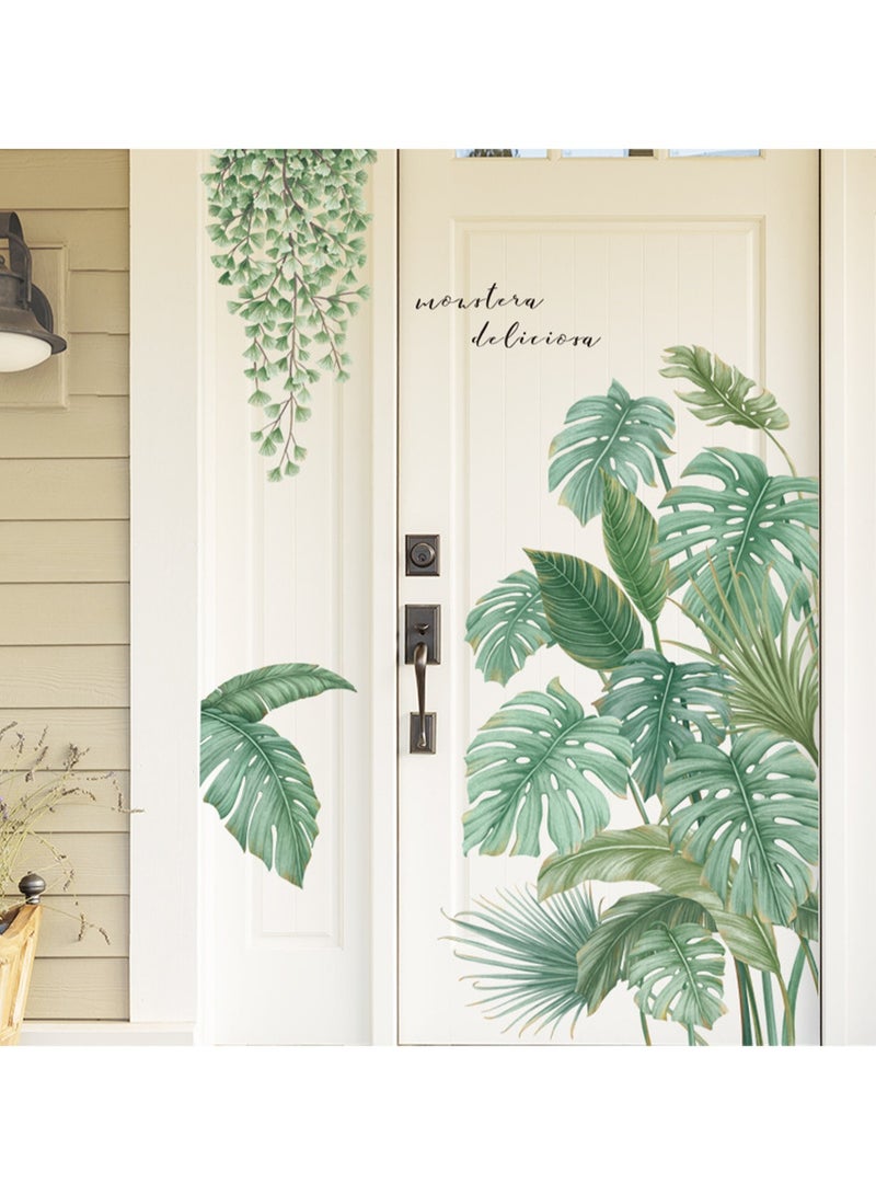 Tropical Plants Pastoral Small Fresh Door Decorative Sticker Wall Sticker - Image 4