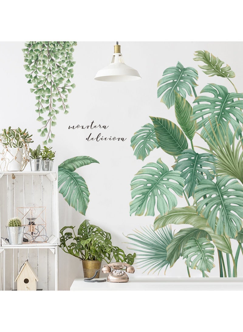 Tropical Plants Pastoral Small Fresh Door Decorative Sticker Wall Sticker - Image 5