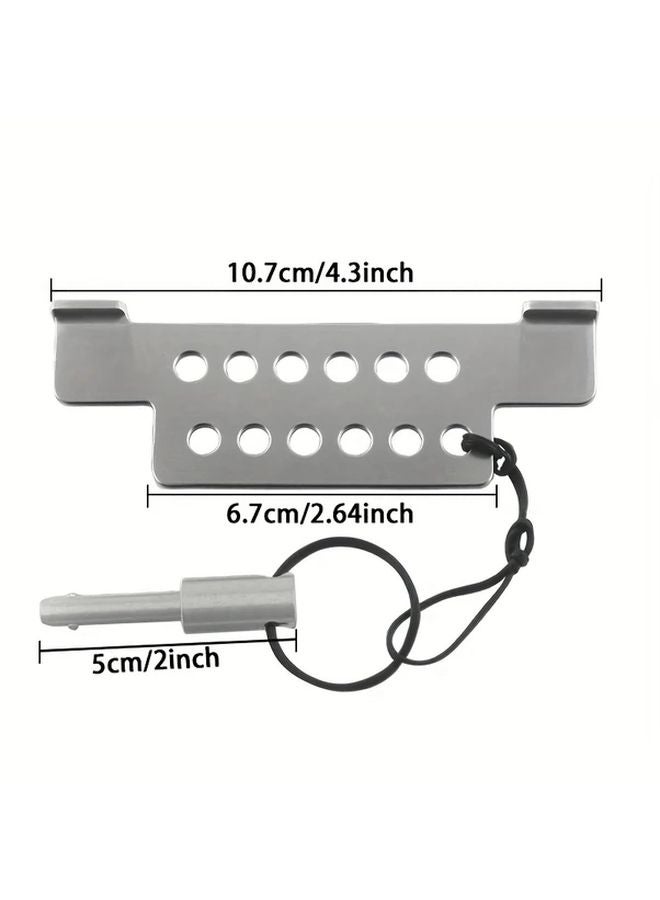 Silvery Portable Door Lock Anti Theft Travel Security For Hotel Apartment Home - Image 5