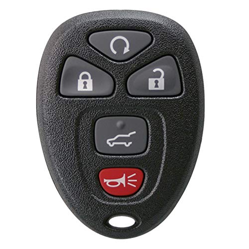 Keyless2Go Replacement for New Keyless Entry 5 Button Remote Start Car Key Fob for Select Cadillac Chevrolet Buick GMC Saturn