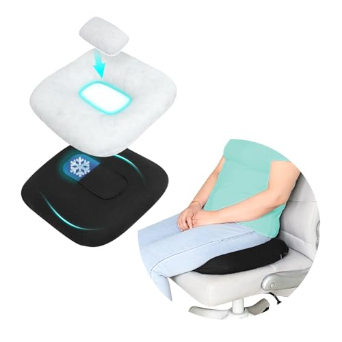POWYS Donut Pillow Postpartum Cushion with Perineal Ice Packs Episiotomy Butt Pad for Sitting Tailbone Pain Relief Hemorrhoid Coccydynia Pregnancy Women After Birth Recovery Medical Care (3 in 1) - Image 1