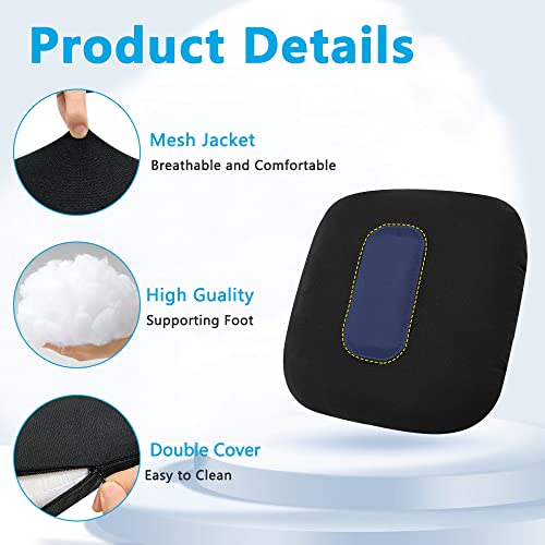 POWYS Donut Pillow Postpartum Cushion with Perineal Ice Packs Episiotomy Butt Pad for Sitting Tailbone Pain Relief Hemorrhoid Coccydynia Pregnancy Women After Birth Recovery Medical Care (3 in 1) - Image 3
