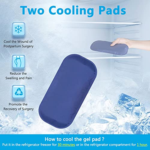 POWYS Donut Pillow Postpartum Cushion with Perineal Ice Packs Episiotomy Butt Pad for Sitting Tailbone Pain Relief Hemorrhoid Coccydynia Pregnancy Women After Birth Recovery Medical Care (3 in 1) - Image 4