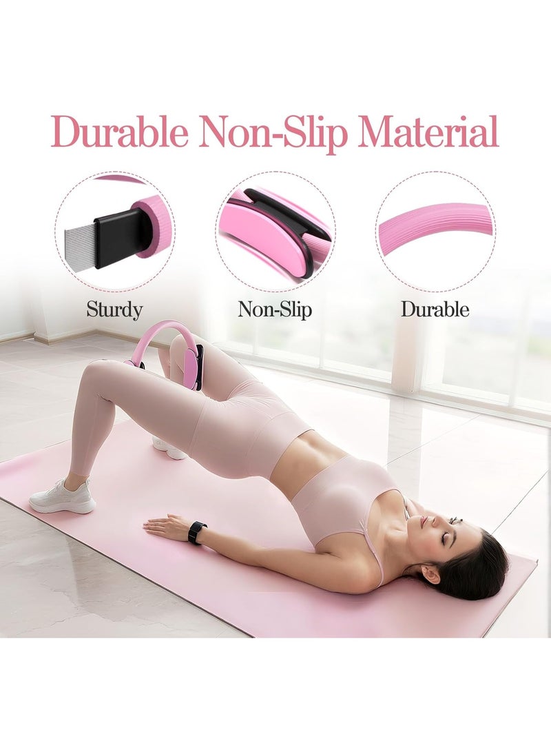 والالا مجموعة أساسيات بيلاتيس، مجموعة بيلاتيس للمبتدئين من 9 قطع مع دليل إرشادي، تتضمن حلقة وكرات بيلاتيس، أربطة للبطن، شريط مقاومة على شكل رقم 8، أربطة يوغا للتمدد. - Image 3