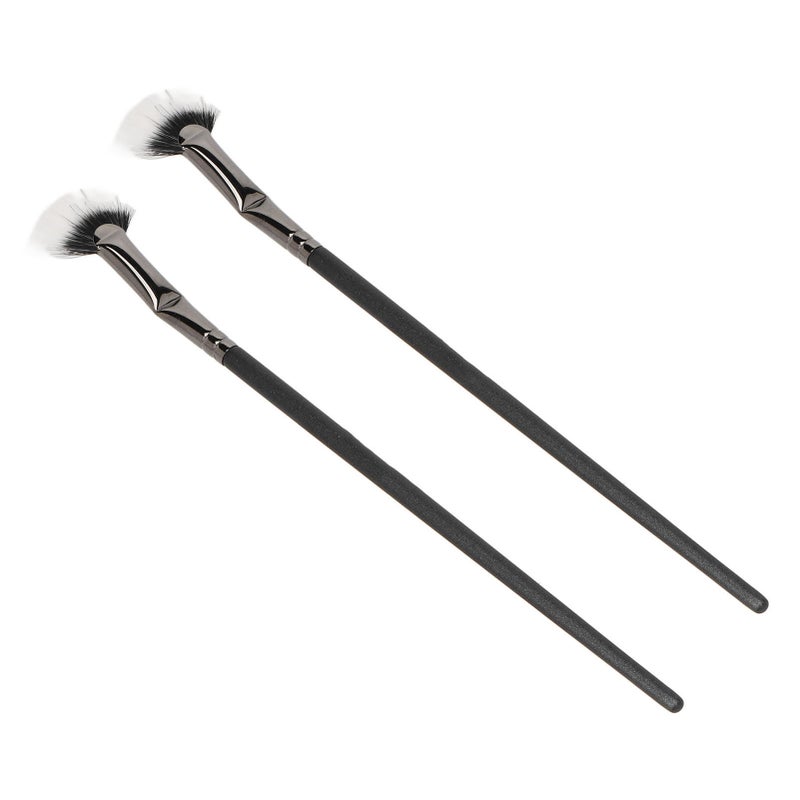 2pcs Mascara Fan Bent Brush Double Layer Prevent Clumping Enhance Lower Lashes Fan Mascara Application Brushes - Image 5