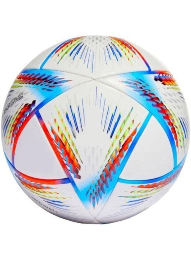 World Cup 2022 Football – Traditional Size 5 Soccer Ball for Indoor & Outdoor Training, Premium Ball Replica for kids, boys & Adults - Free Gift for Lucky Customer - Image 2