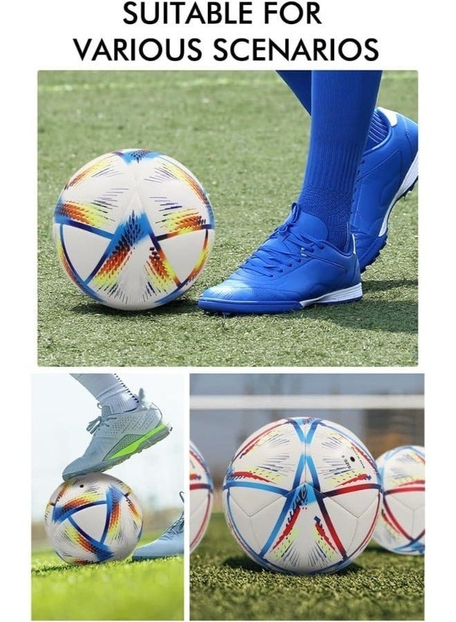 World Cup 2022 Football – Traditional Size 5 Soccer Ball for Indoor & Outdoor Training, Premium Ball Replica for kids, boys & Adults - Free Gift for Lucky Customer - Image 5