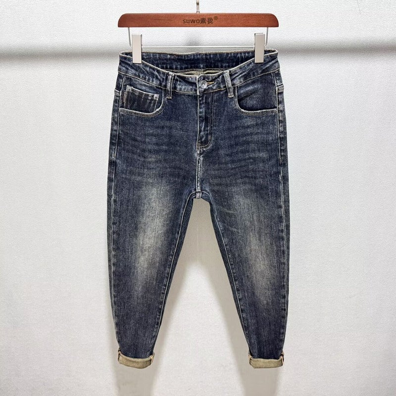 Unisex Classic Denim Jeans Loose Fit Daily Outdoor Wear - Image 1