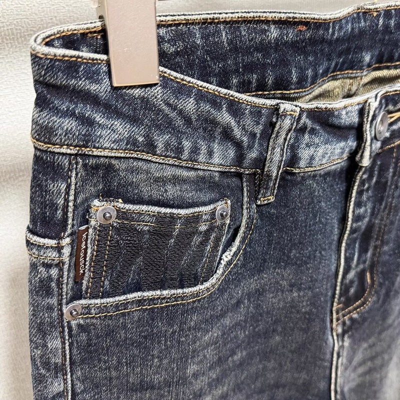 Unisex Classic Denim Jeans Loose Fit Daily Outdoor Wear - Image 5