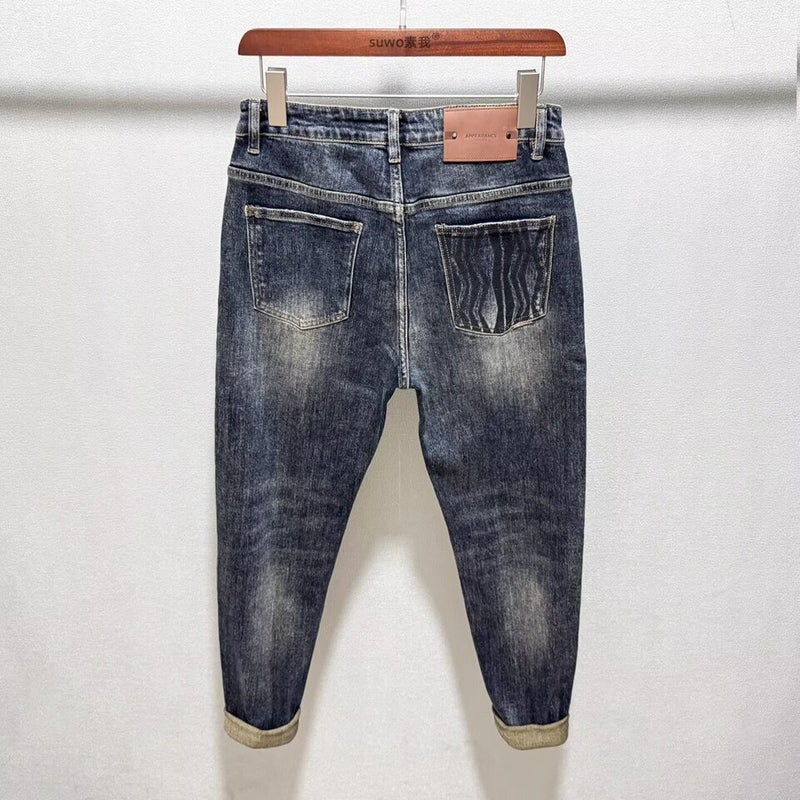 Unisex Classic Denim Jeans Loose Fit Daily Outdoor Wear - Image 4