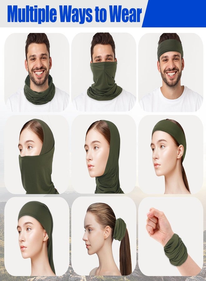 Mandydov Summer Cooling Neck Gaiter Face Mask Breathable Balaclava, UV Protection Wind Dust Proof Face Cover Scarf Bandana for Men Women, UPF 50+,Combo 3 - Image 4