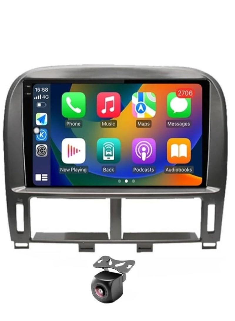 شاشة أندرويد لكزس LS430، ذاكرة وصول عشوائي 4 جيجابايت، دعم Apple Carplay، أندرويد أوتو، شاشة لمس QLED لاسلكية، كاميرا AHD للرؤية الليلية، متضمنة، دعم بطاقة SIM، دعم بلوتوث، دعم DSP، التحكم في المناخ - Image 1