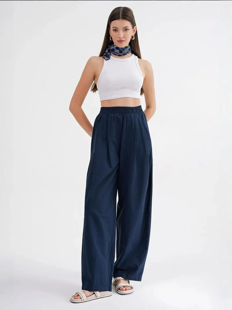 MixRay Mixray Straight Fit Linen Pants