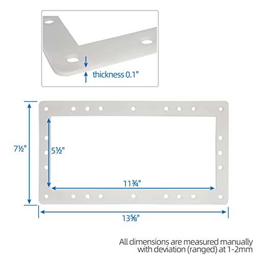 ANTOBLE 2 Pack Wide Mouth Above Ground Pool Skimmer Gasket - Image 2