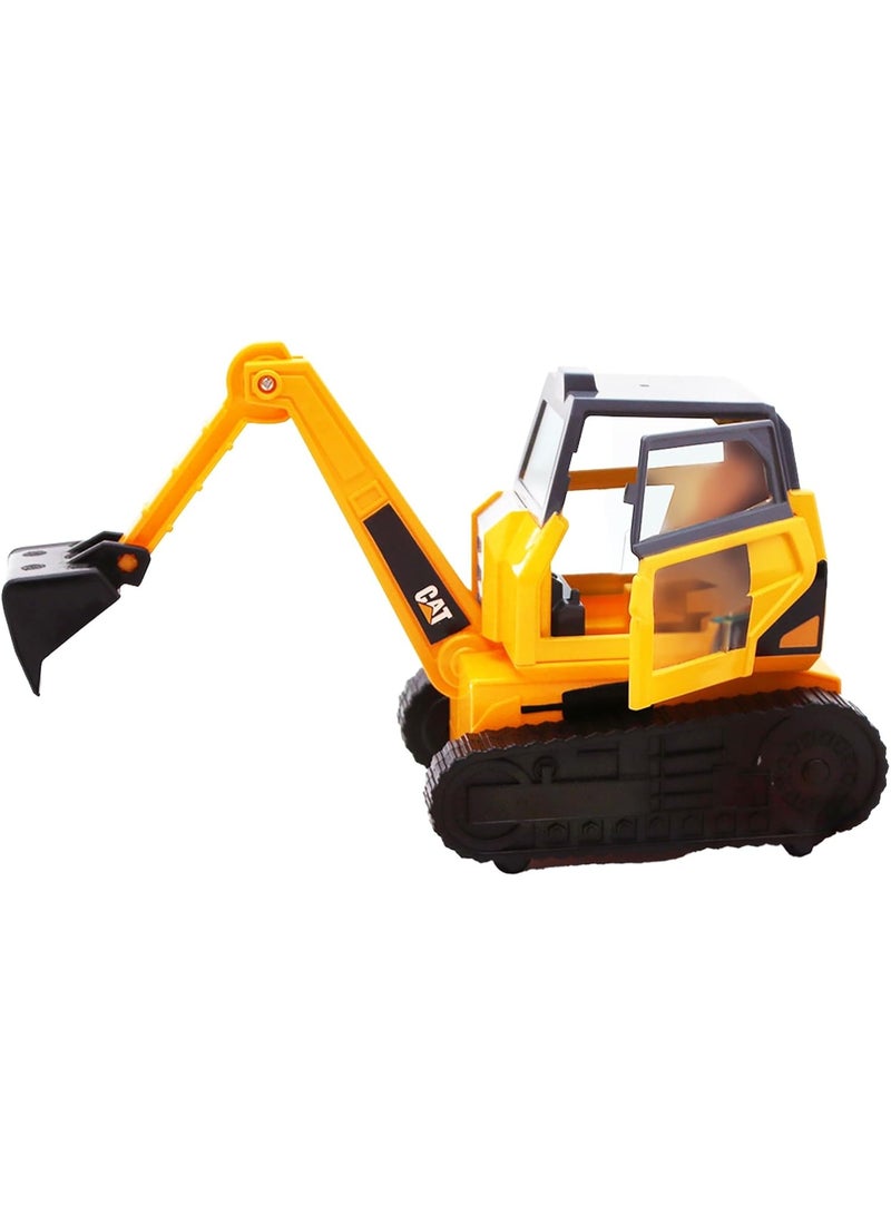 CATERPILLAR CAT WorkForce Excavator Construction Vehicle Action Playset with Action Figure and Accessories | 22 Pieces Playset | Toy Vehicle | Construction Playset | Caterpillar Vehicle | Pretend Play for Kids - Image 2
