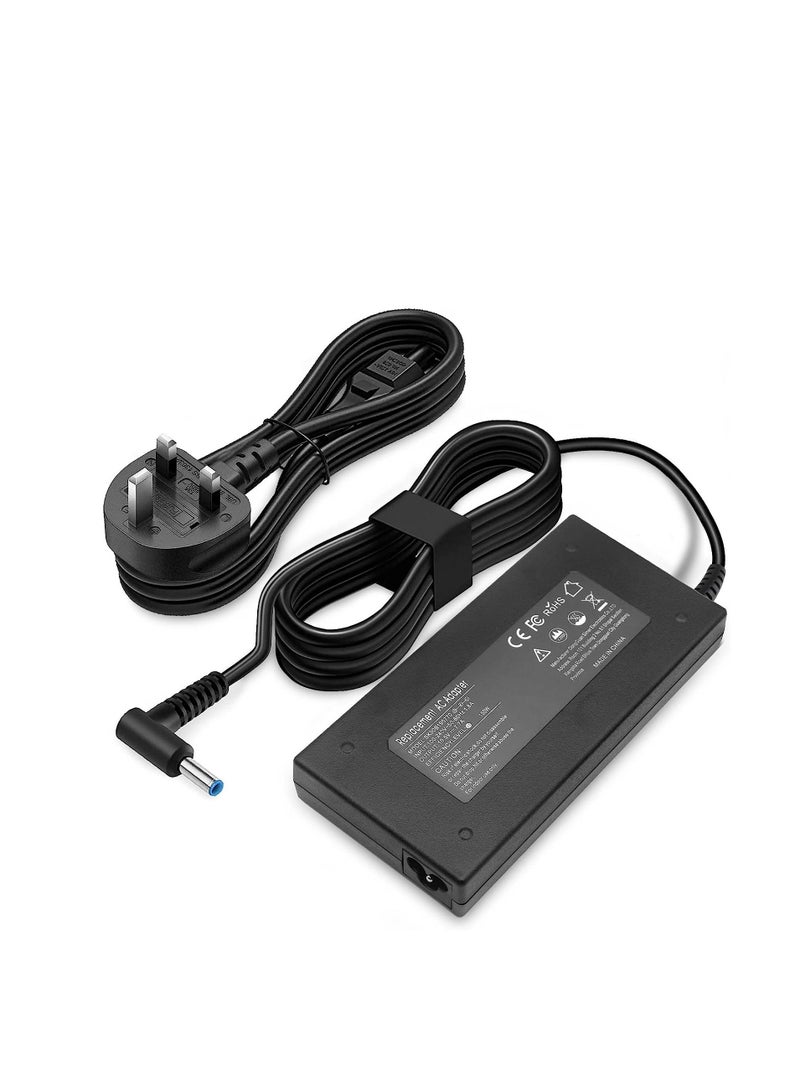 Ntech "NTECH AC Adapter For HP OMEN 150W, 19.5V, 7.7A charger compatible with 15-DC, 17 Pavilion, 15-BC200, 15-BC500, ZBook Studio x360, and 15 G3 G4 G5. 4.5x3.0mm Blue Tip - Image 1