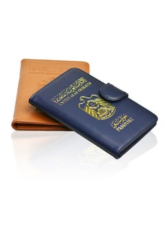 Swift غطاء حامل جواز السفر، محفظة سفر جلدية RFID مع زر مغناطيسي  - Image 5