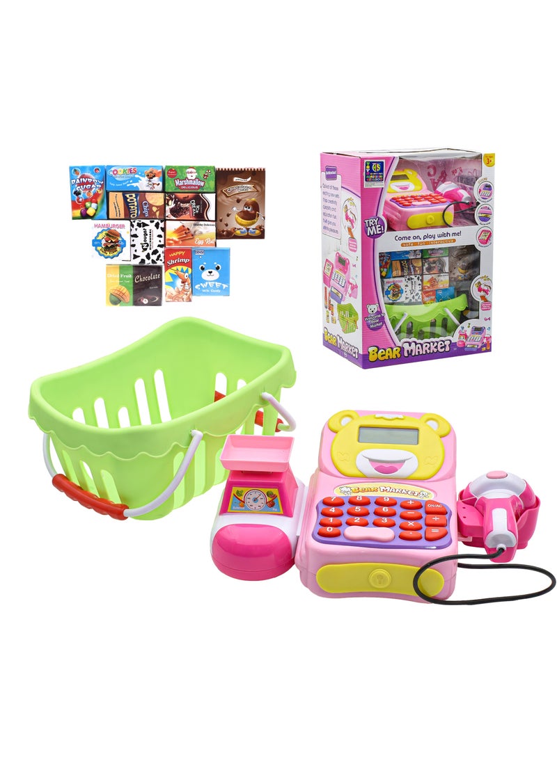 ويلكم لعبة جهاز التسوق والمحاسبة - مع سلة وملحقات التسوق - Image 1
