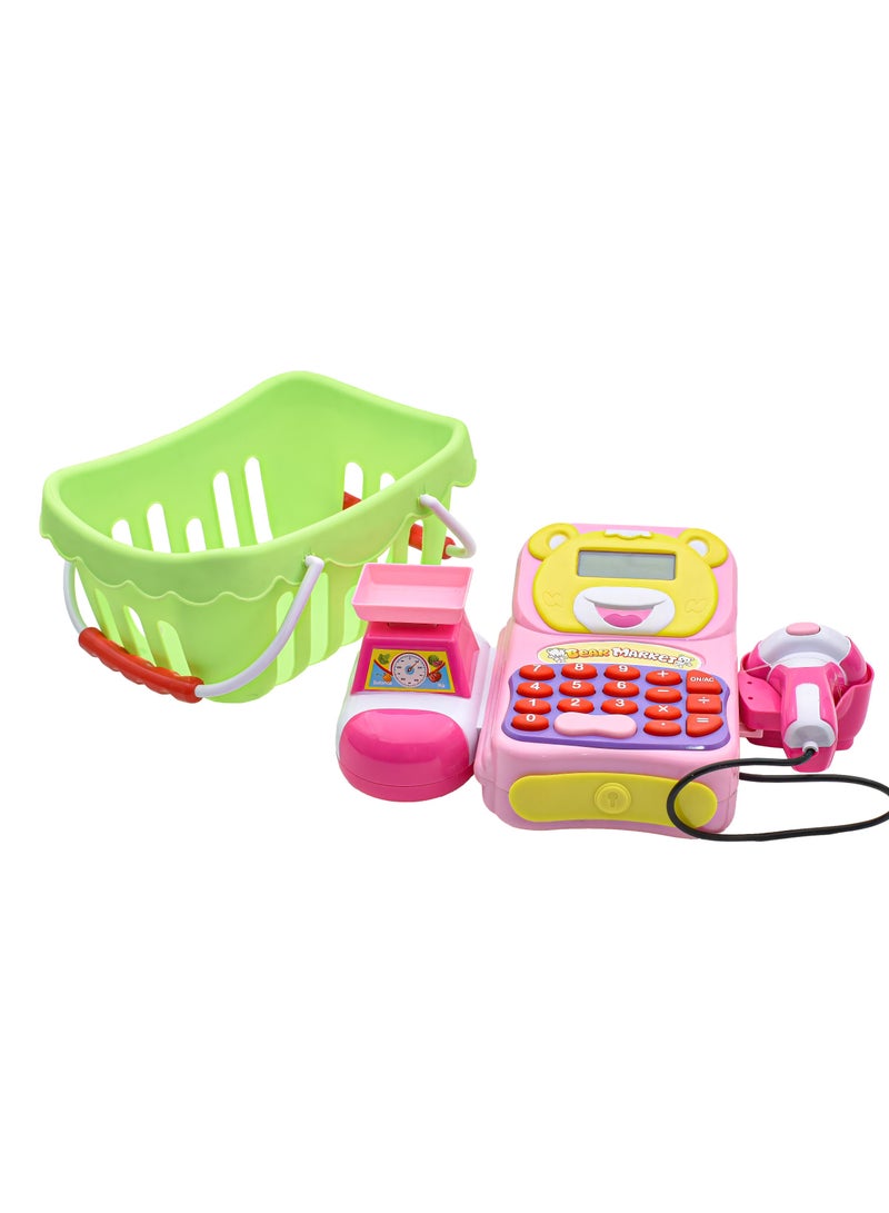 ويلكم لعبة جهاز التسوق والمحاسبة - مع سلة وملحقات التسوق - Image 2